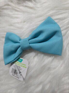 Frisco Light Blue Dog Collar Bow